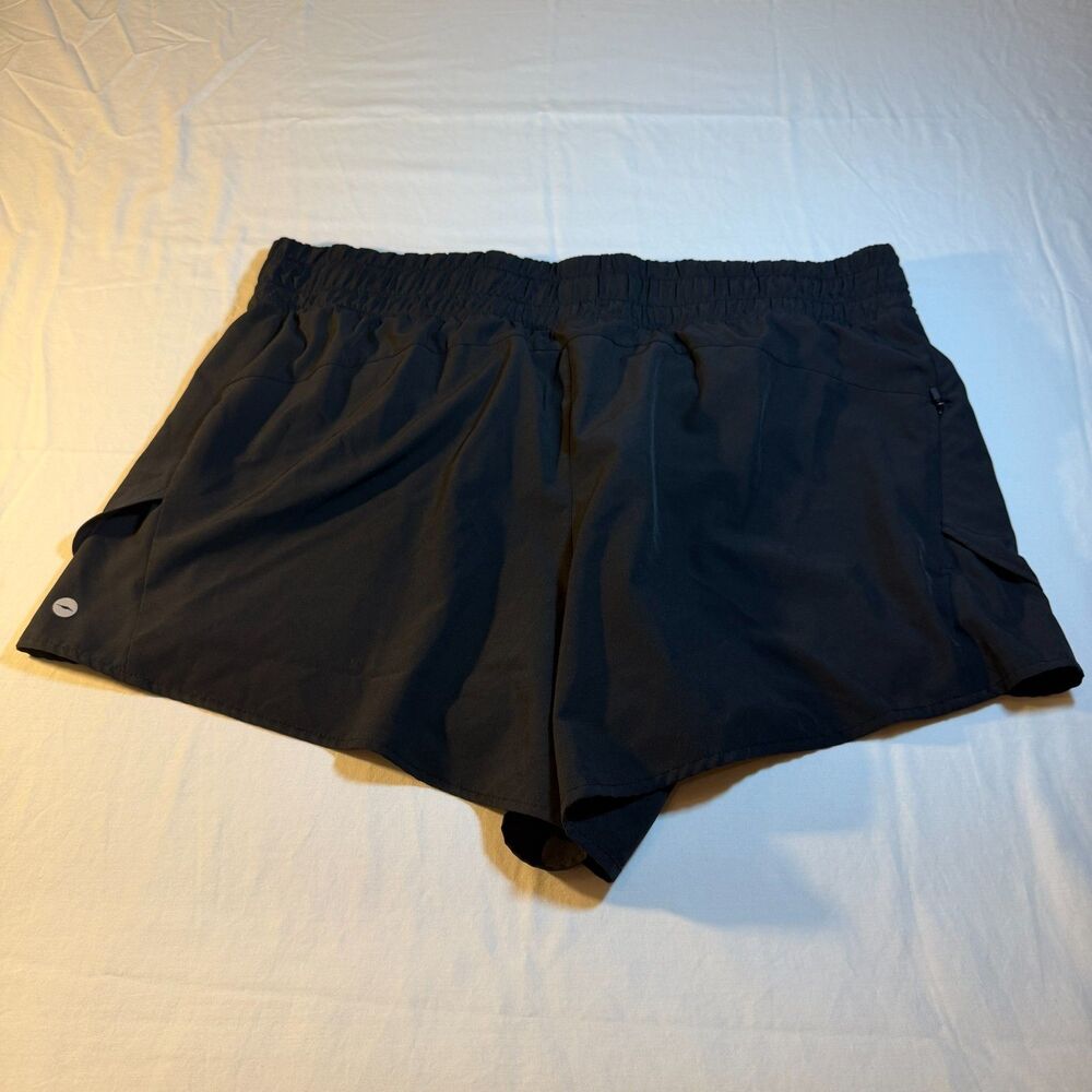Avia Running Shorts XL(16-18) Girls Black Polyester Wicking Athletic Gym Workou